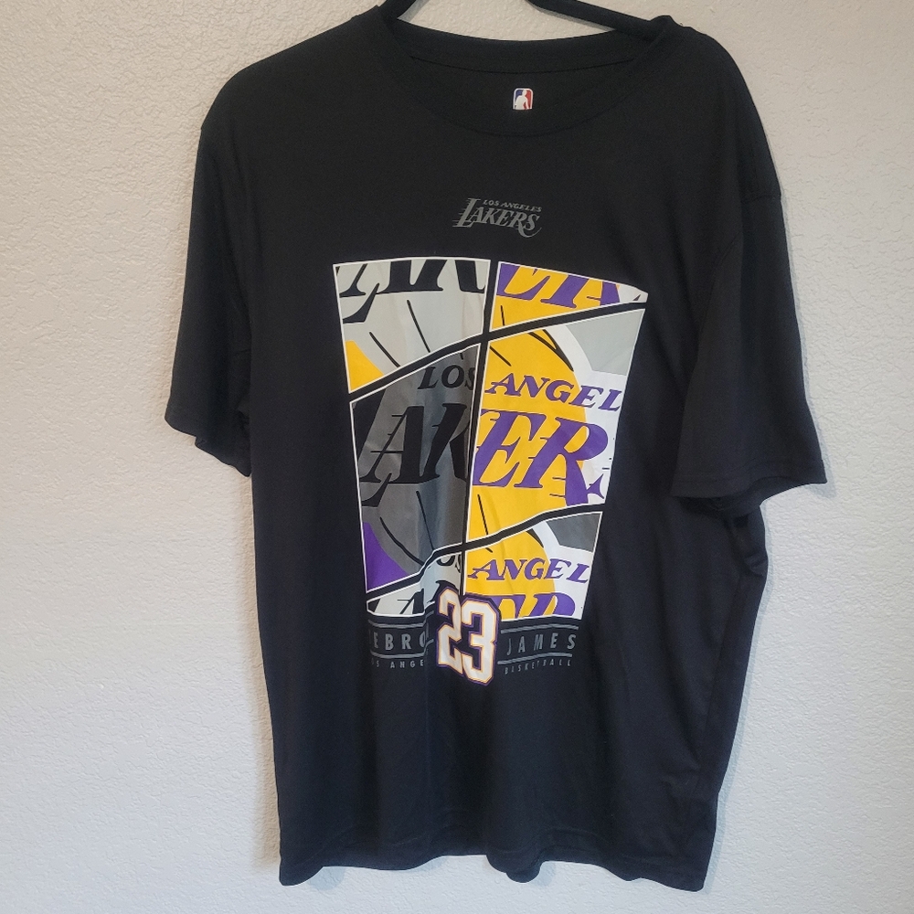 Los Angeles Lakers Lebron James 23 Graphic T-Shirt NBA Lightweight Breathable